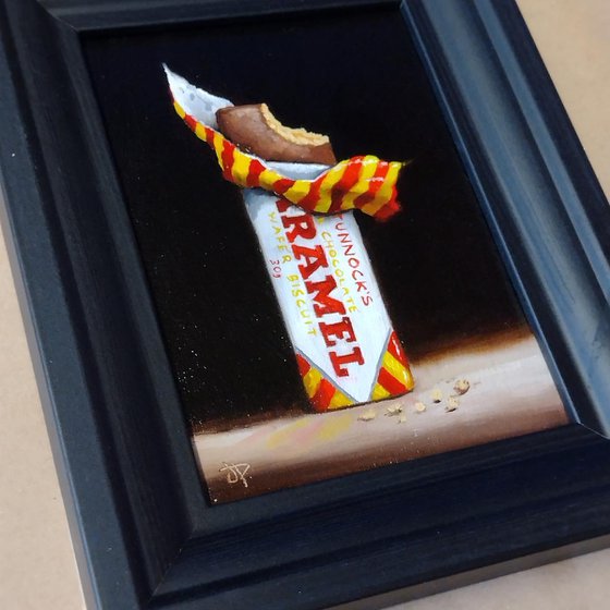 Tunnocks Caramel wafer still life