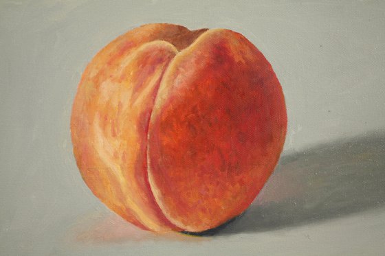 Peach and Blue Glass