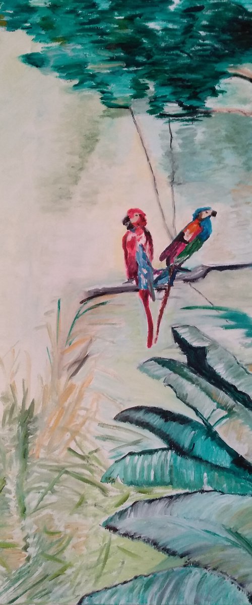 The two parrots by Isabelle Lucas