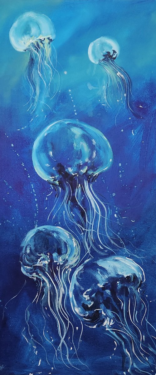 "The Ballet" - Ocean - Jellyfish by Katrina Case