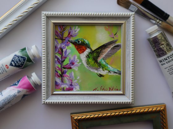 Hummingbird Painting Oil