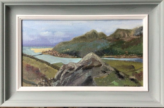 Mawddach estuary oil painting