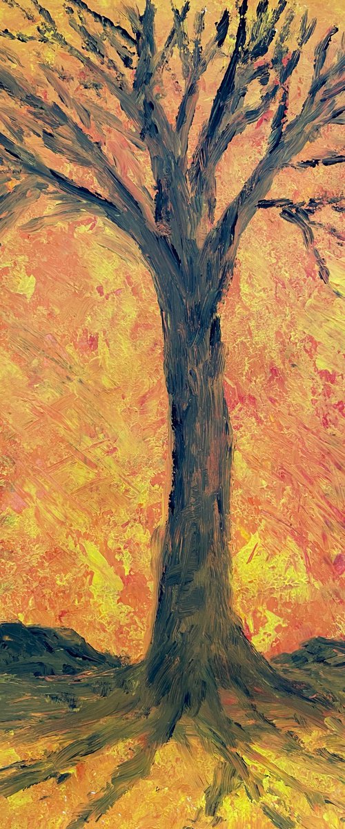Tree red by Alan Horne Art Originals
