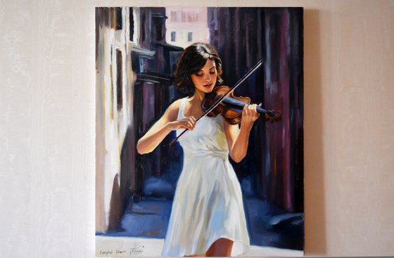 The violin player