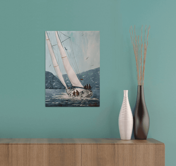 Regatta (2019) Watercolor 42*30cm