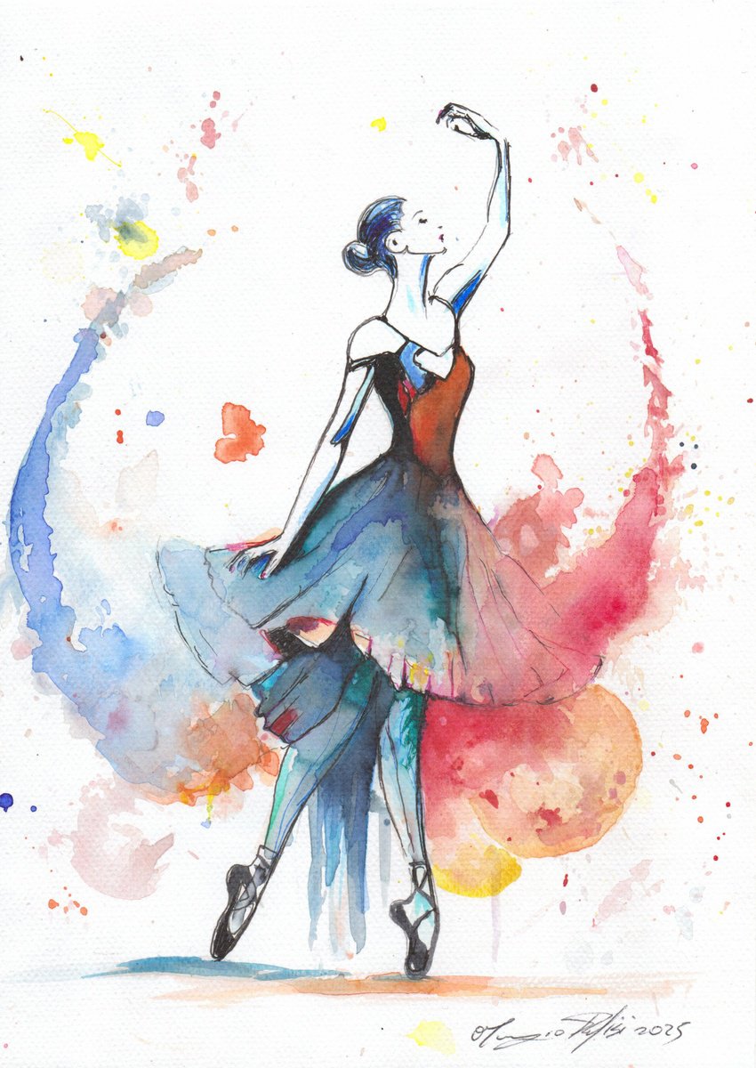 Urban And Pop Portrait Drawing By Maurizio Puglisi, 8 X 11", Among The Moons Of Orion, Original Artwork