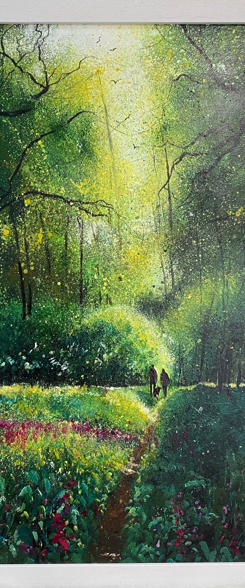 Woodland Foxglove Walk by Teresa Tanner