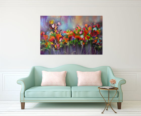 "Fairy Dreams" VERY LARGE Abstract Painting