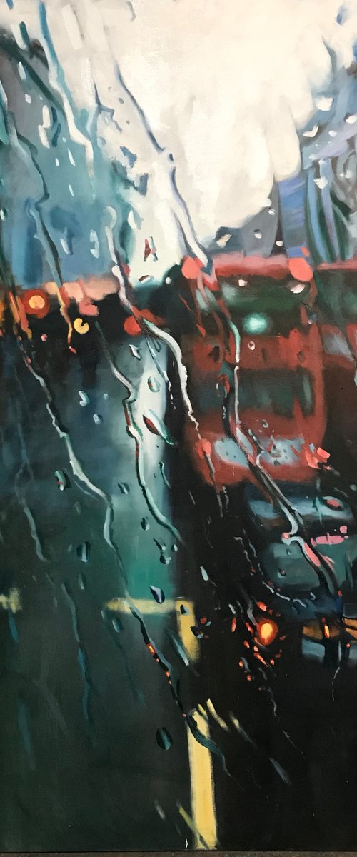 Oxford Street, Rain by John Welsh