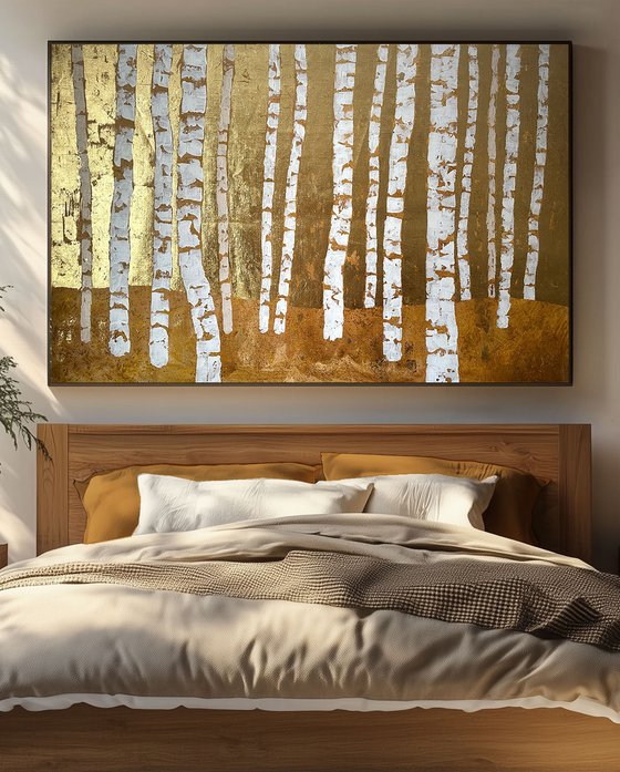 Golden Forest. Birch Trees