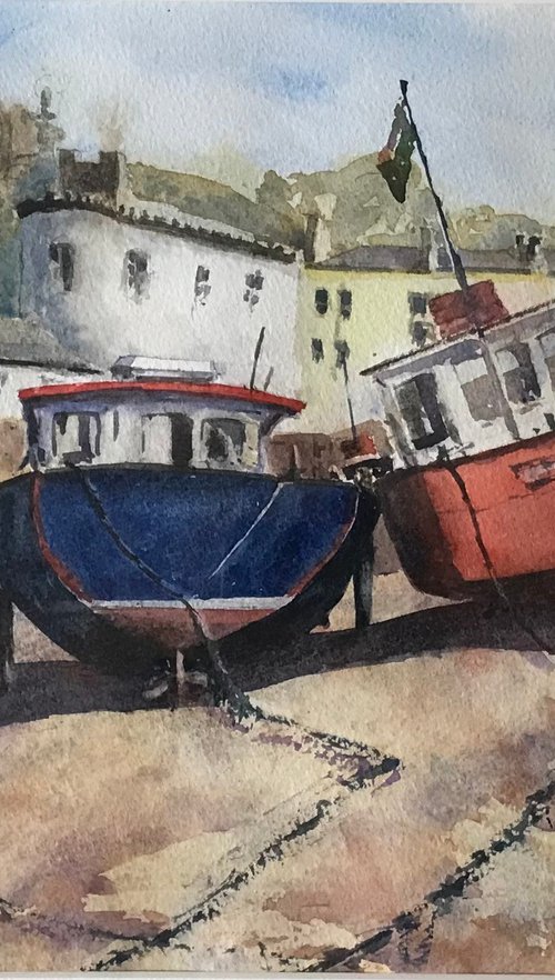 Tenby Boats by Vicki Washbourne