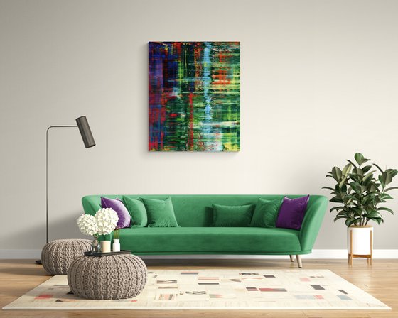 120x100 cm Original abstract painting Abstract oil painting Abstract landscape