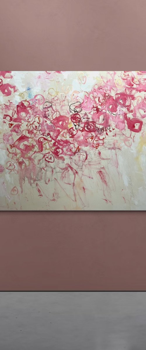 Friday. Pink flowers. by Lilia Orlova-Holmes