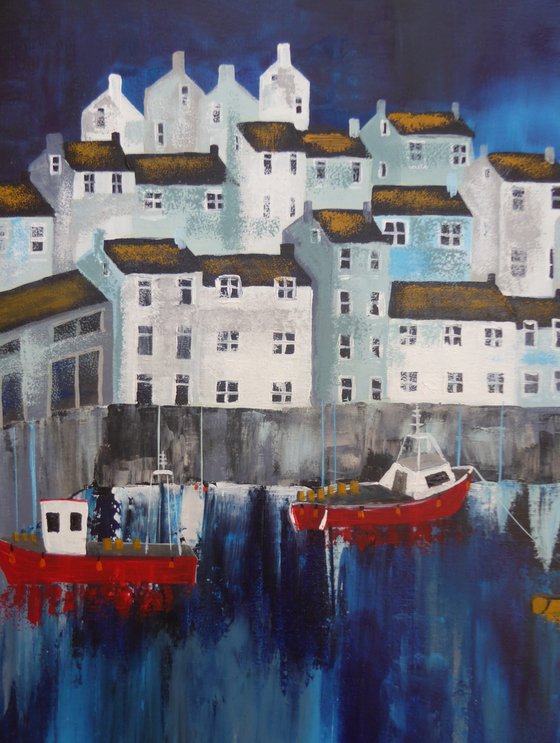 Polperro in blue