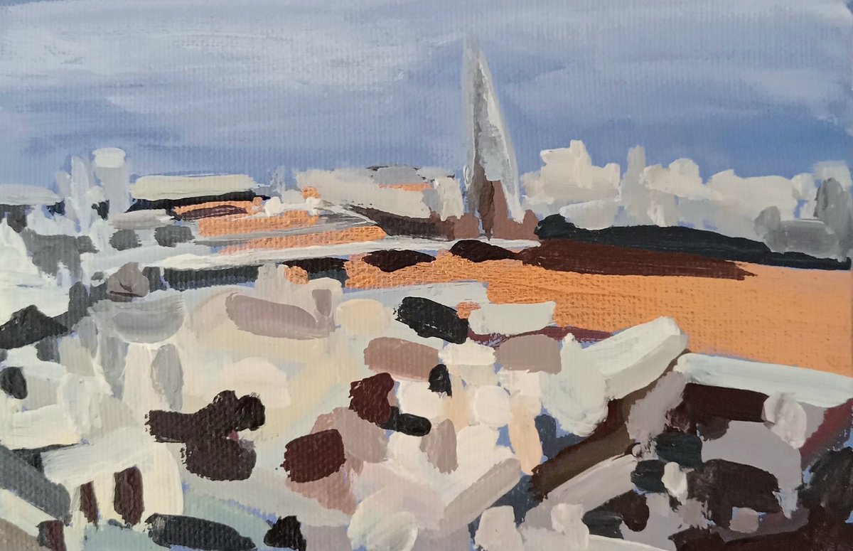 Dinky Metallic The Shard By Sarah Adams, 6 X 4, Artwork For Sale On Artfinder