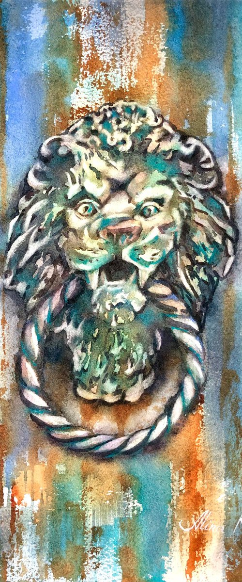 Lion door knocker by Alina Karpova