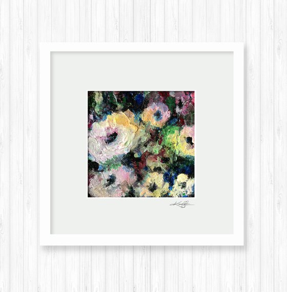 Floral Delight 34 - Textured Floral Abstract Painting by Kathy Morton Stanion