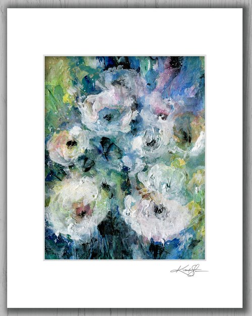 Floral Delight 52 - Textured Floral Abstract Painting by Kathy Morton Stanion by Kathy Morton Stanion