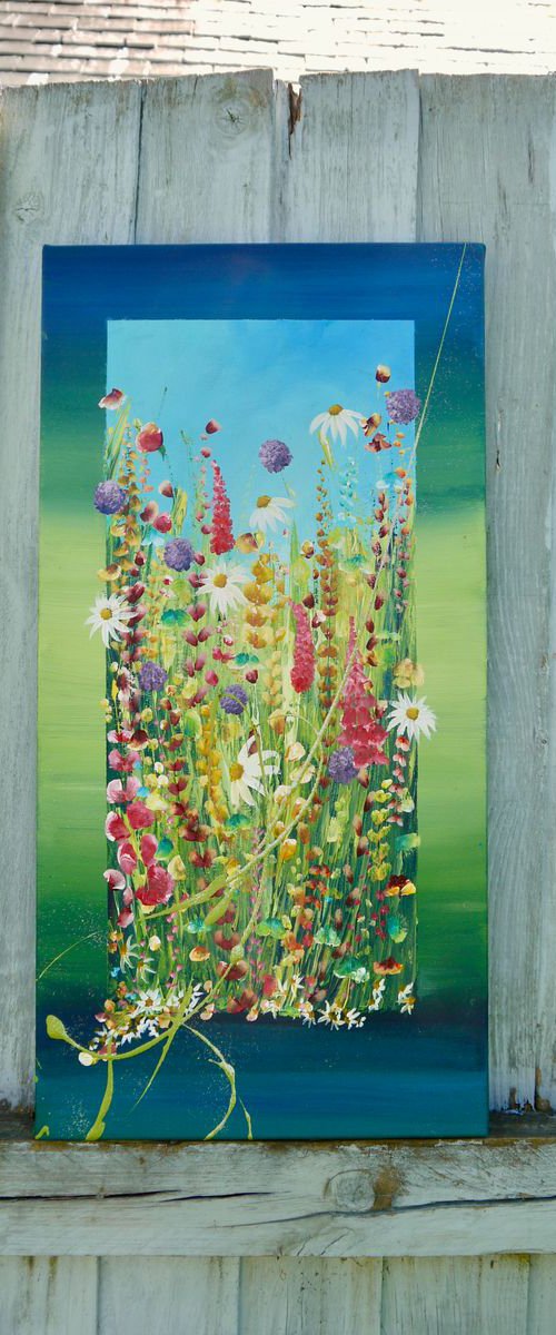 My garden overflows by Emma Sian Pritchard