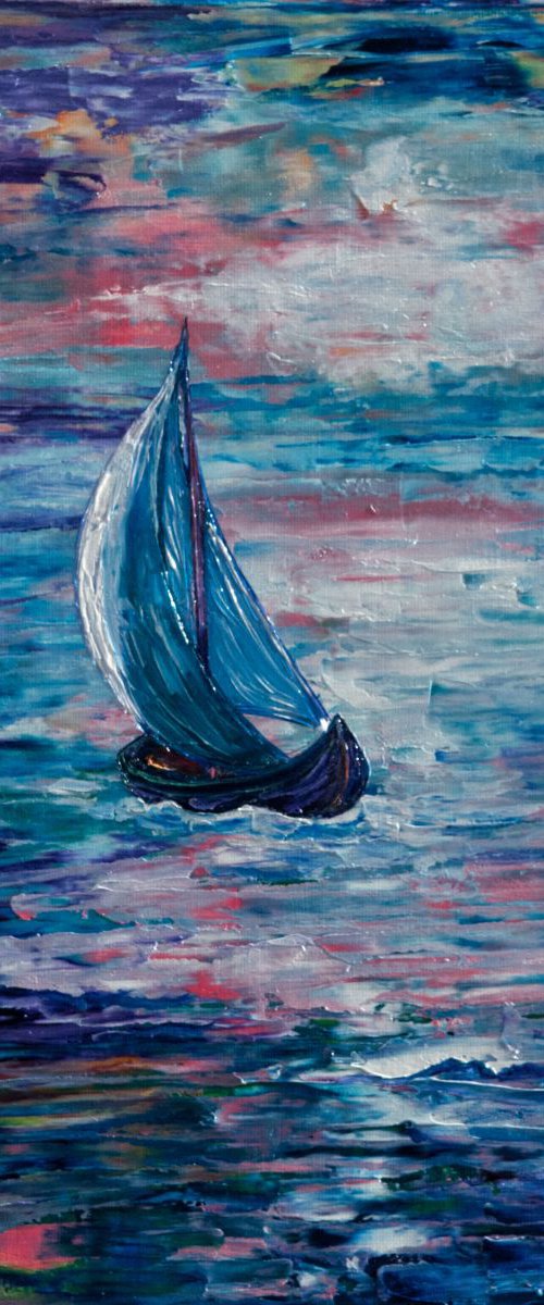 SERENITY   (Palette Knife) by Lena Owens at OLena Art