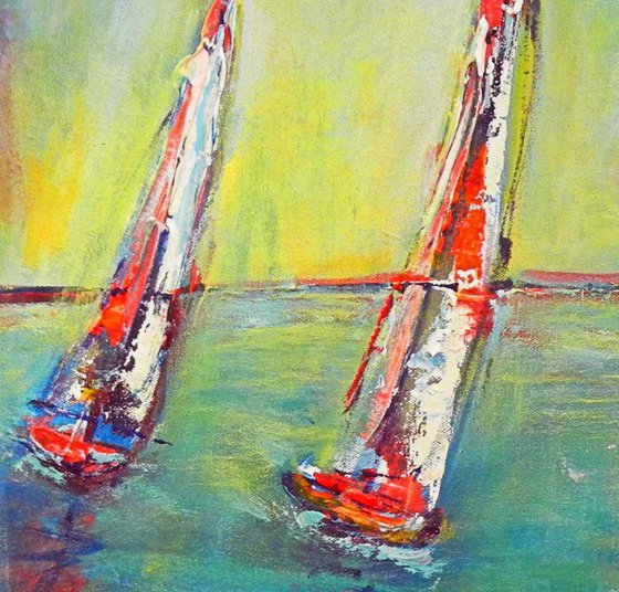 Sailboats 36x30