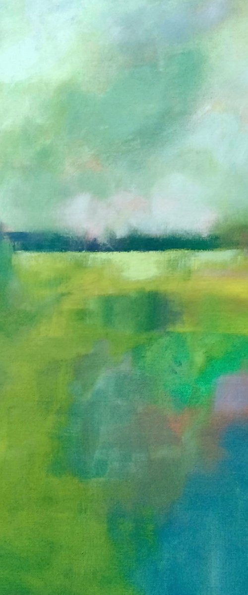 Abstract Hampshire Landscape V by Jan Rippingham