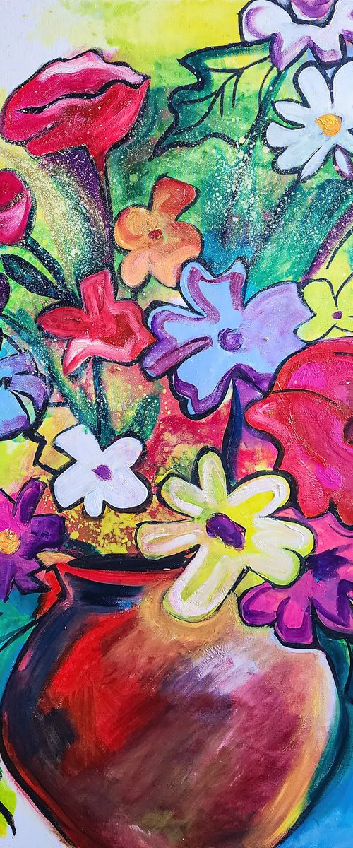 Bright Wildflowers by Tetiana Surshko