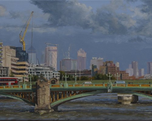 Southwark bridge, London by Tom Clay