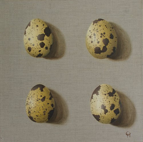 Four Quail Eggs by Catherine Henchie