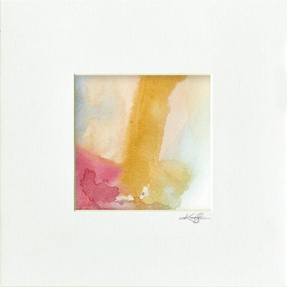 Soft Whispers Collection - Set of 6 Abstract Paintings in Mats by Kathy Morton Stanion
