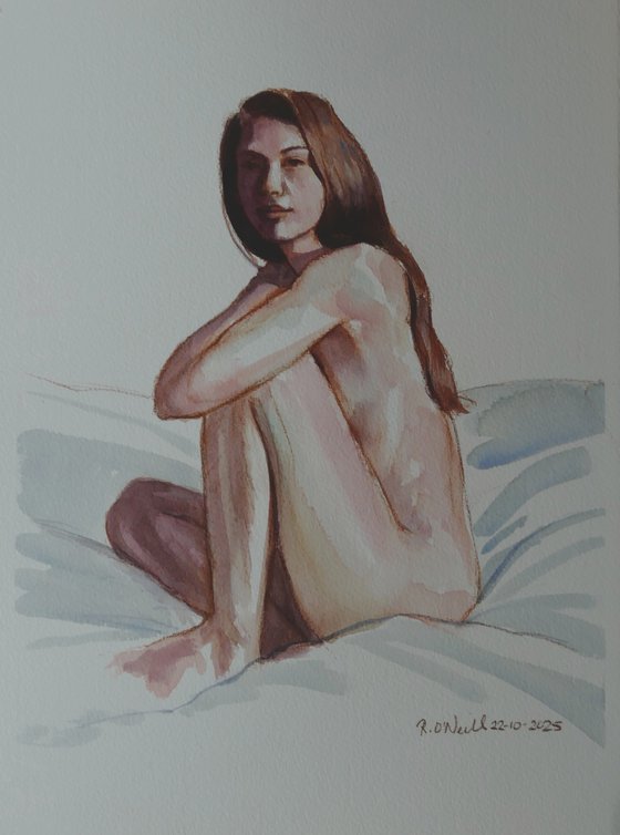 Seated female nude