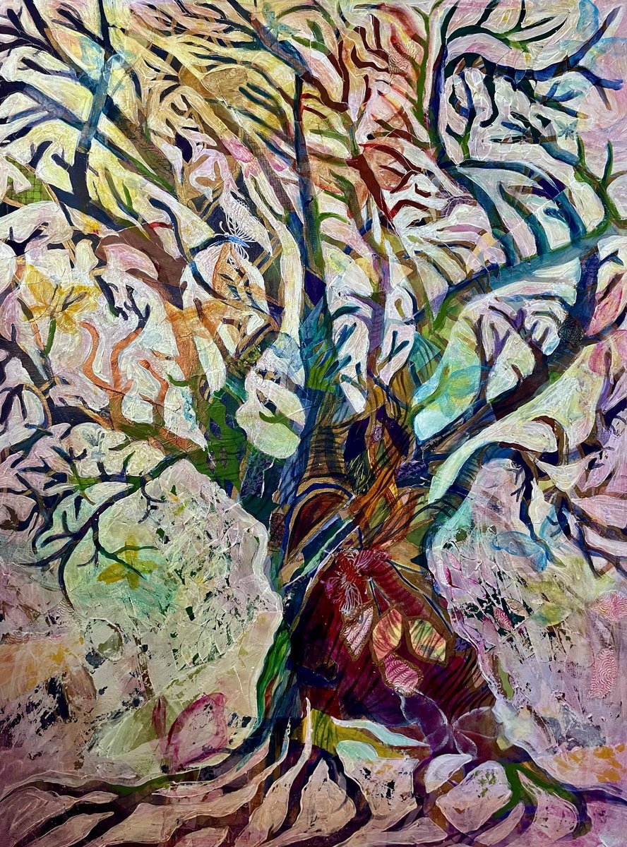 Eliry Arts | Original Acrylic Painting | The Secret Life | 76 X 102Cm | Artwork For Sale On Artfinder
