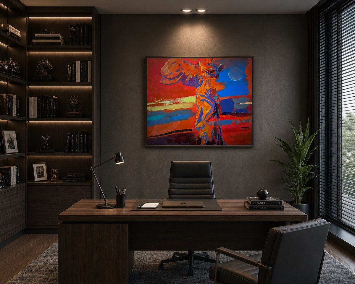 In The Maze Of Time 90X100 Canv.acr.2022 By Anton Gudzykevych, 39 X 35, Artwork For Sale On Artfinder
