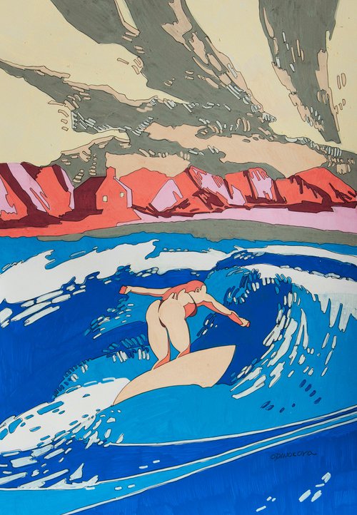 Surf girl by Eva de Novoparis