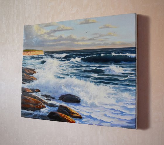 A seascape with waves II