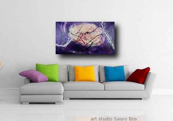 large abstract painting 150x80 cm-large wall art   title : abstract-c379