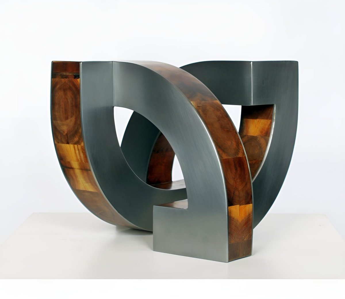 Geometric Abstract Sculpture By Nikolaus Weiler, 8 X 8", Surround_S, Original Artwork