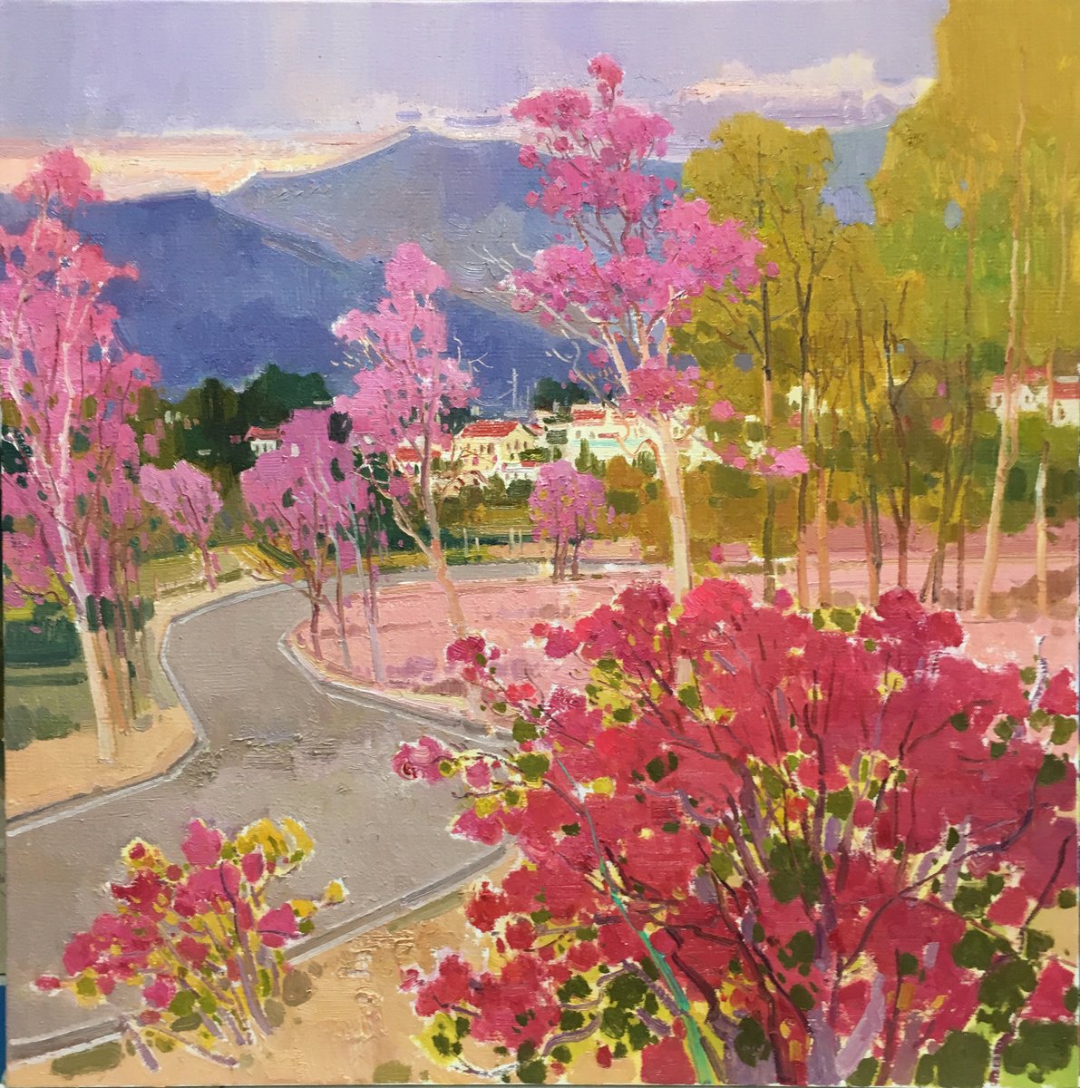 Beautiful Park 249 By Jianzhe Chon, 31 X 31, Artwork For Sale On Artfinder