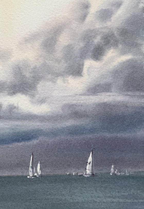 Yachts at sea #22