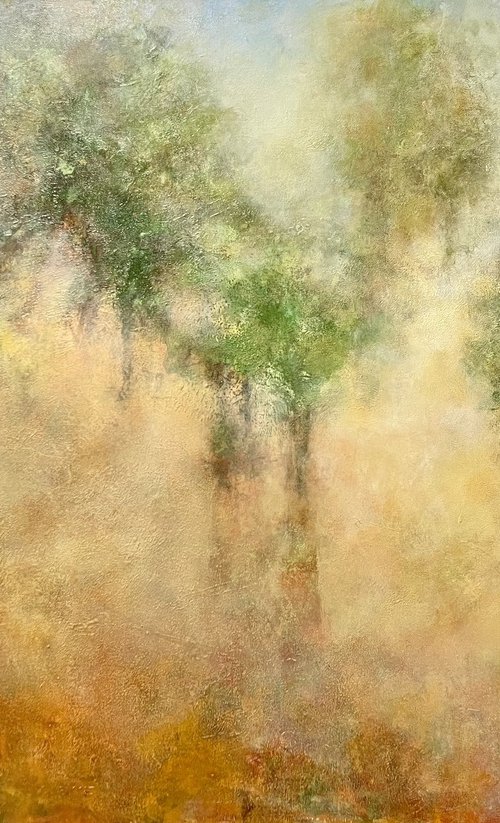 Forest of golden rays by Miri Baruch