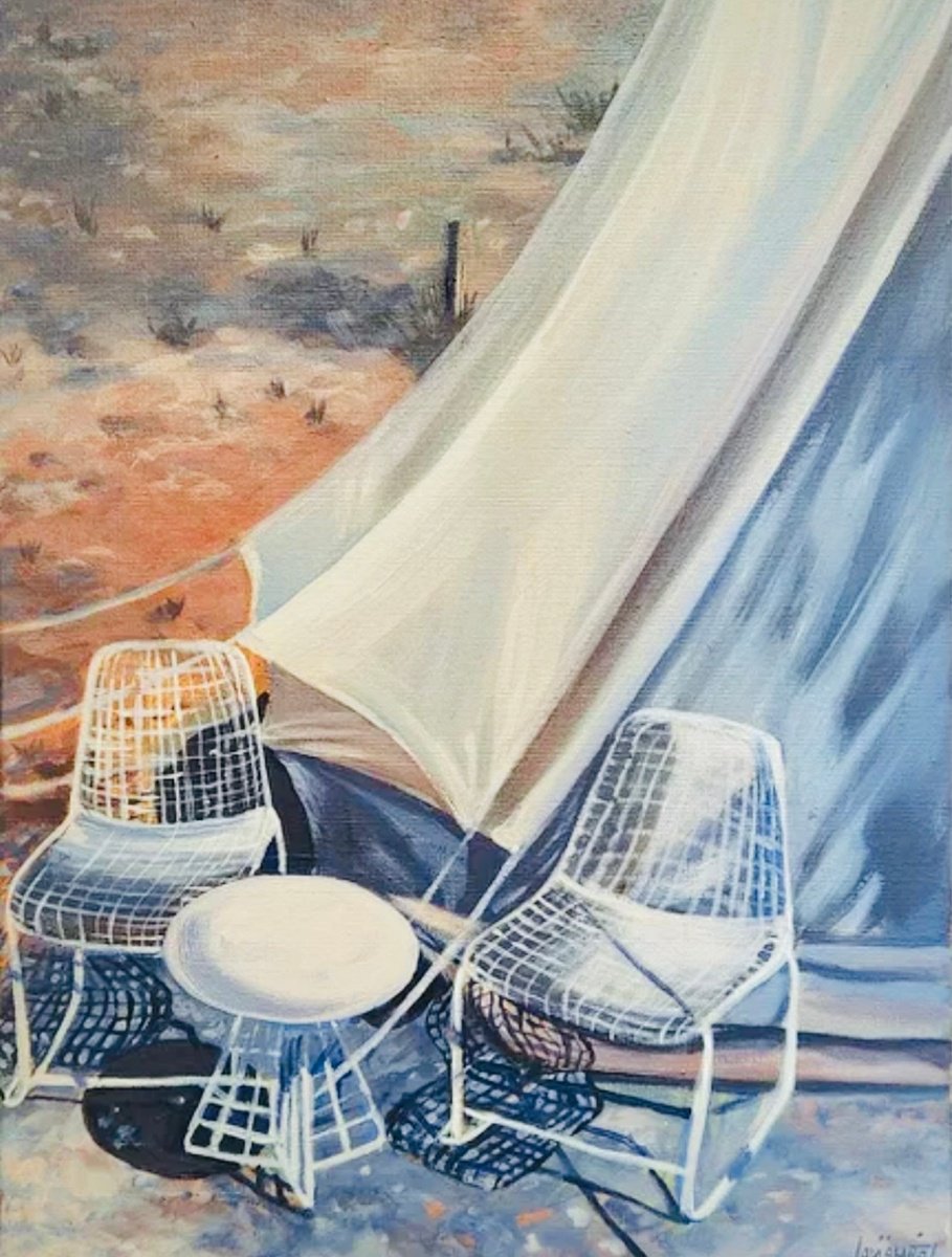 A Cosy Tent Ll By Anahita Amouzegar, 12 X 16, Artwork For Sale On Artfinder