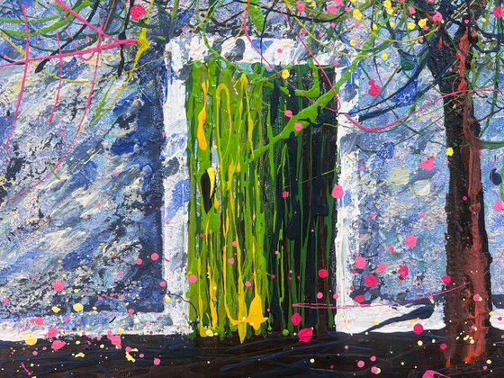 Under the Olive Canopy - Framed