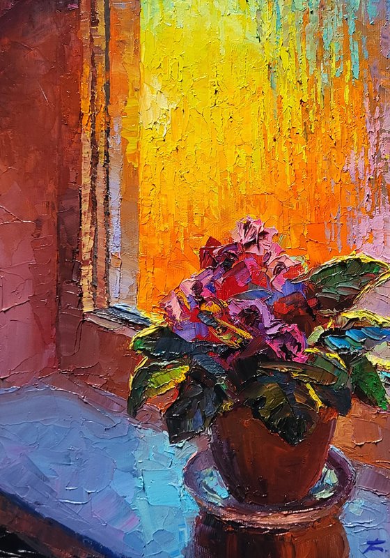 Morning Vase on the Windowsill