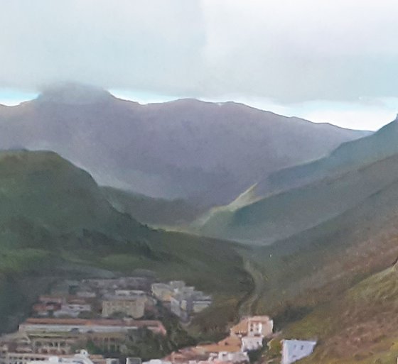 SUNRISE OVER SAN-SEBASTIAN   (LA GOMERA, THE CANARIES)