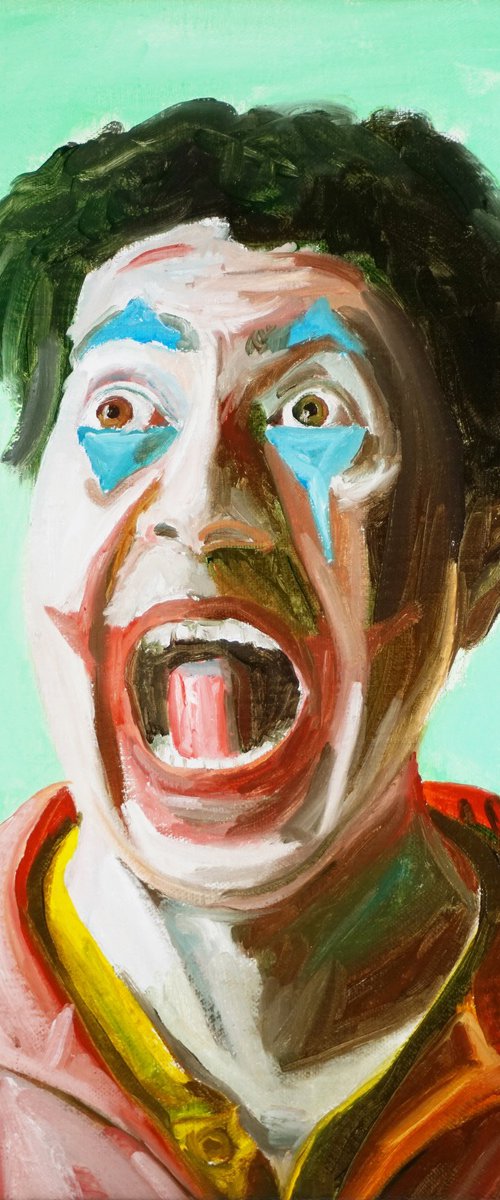 Self portrait as a Joker by Paolo Borile