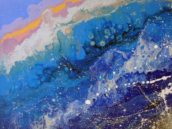 Seascape  "Wave" LARGE Painting