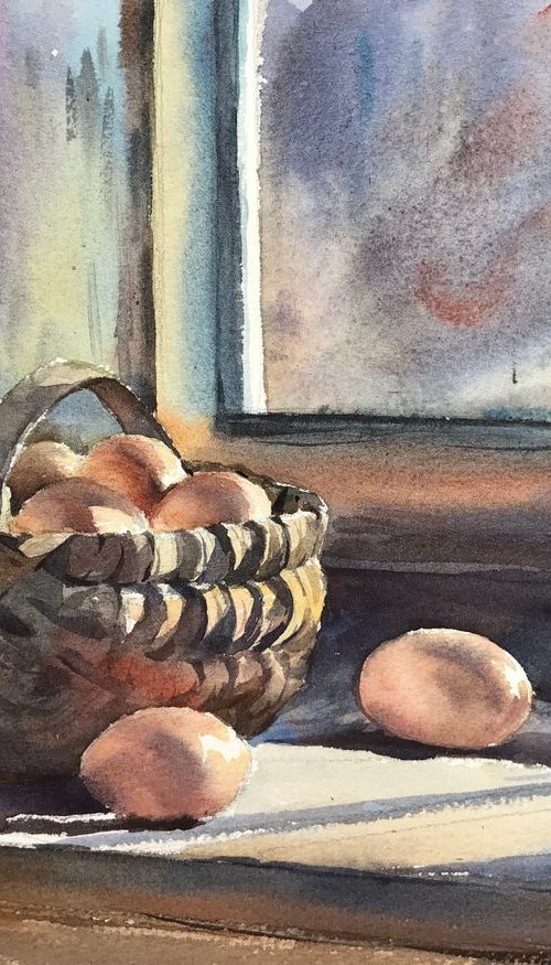 Basket of Eggs by Jing Chen