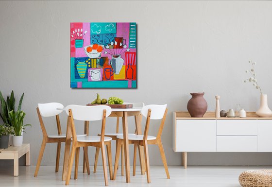 Still Life with a Red Chair