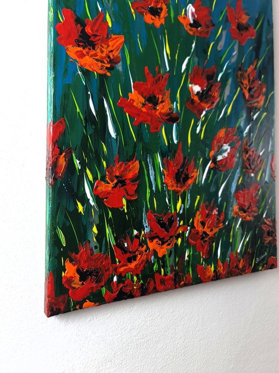 Abstract Poppies