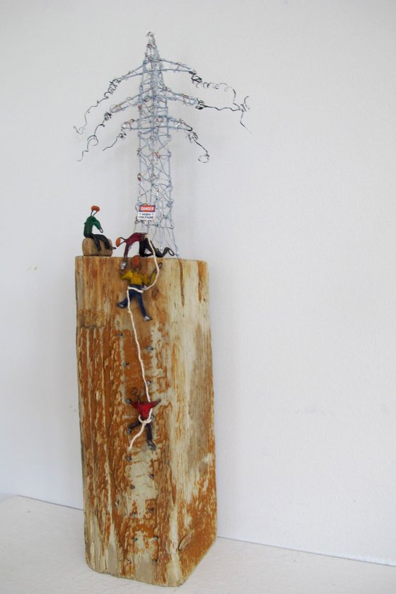 Driftwood Pylon Sculpture